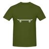 White Skateboard Skateboarding Patineta Tshirt Wrinkleresistant Tshirt Outdoor Trendy Brands Dark Color Schemes Tees