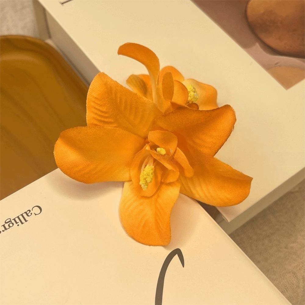 Cloth Orchid Hair Clip Plastic Headwear New Hair Accessories Sweet Accessory