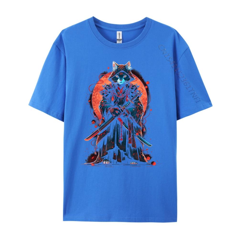 Cat Samurai Ninja Cat Samurai Art Ukiyo E Designer T Shirt Streetwear Unisex Lovers Day 3d Printed T Shirts Adult T Shirts For Men