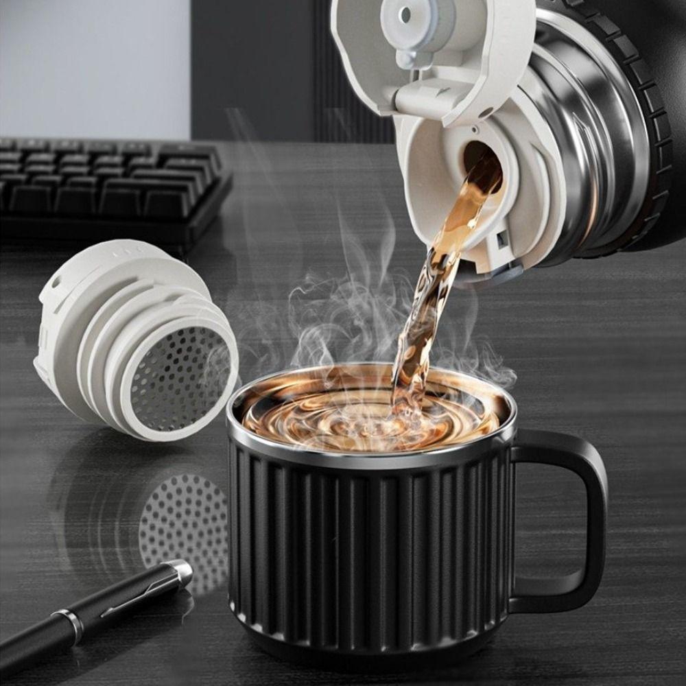 Stainless Steel Insulated Bottles 600/800/1000ML Vacuum Flasks Vacuum Cup Coffee Cup  Travel