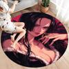 Boa Hancock Round Area Rug Carpet Rug For Living Room Bedroom Sofa Playroom Decor Nonslip Floor Mat