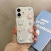 Красивый Цветной 3D Чехол-Брелок со Звездой и Блестками для iPhone 16 Pro Max 17 Air 15 13 12 11 14 Plus Прозрачная Задняя Крышка