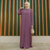 Large Size Women Stone Evening Dress Islamic Muslim Long Hijab Clothing New Season High Quality Invitation Fashion