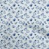 Cotton Flex Blue Fabric Valentine Love Heart Sewing Material Print Fabric By The Yard 40 Inch
