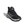 adidas Fortarun All Terrain K Нескользящие Устойчивые к истиранию Средние Детские Беговые Кроссовки Черно-Серые Детские GZ0165