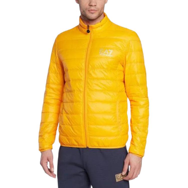 EMPORIO ARMANI EA7 FW22 Down Jacket Men's Orange Yellow 8NPB01-PN29Z-1629