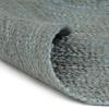 vidaXL Teppich Handgefertigt Jute Rund 150 cm Olivgrün