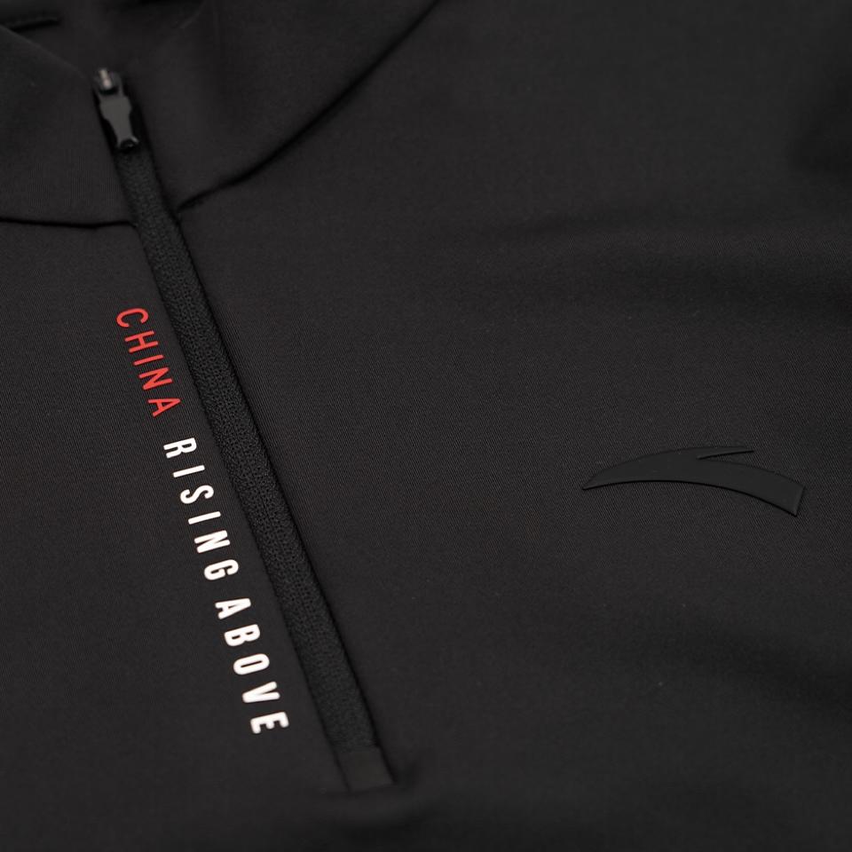 Anta Деловой Кэжуал Спортивная Мода Удобная Легкая Универсальная Футболка с Длинным Рукавом Воротник Поло Легкий Теплый Флис Вязка 152547402RN-3