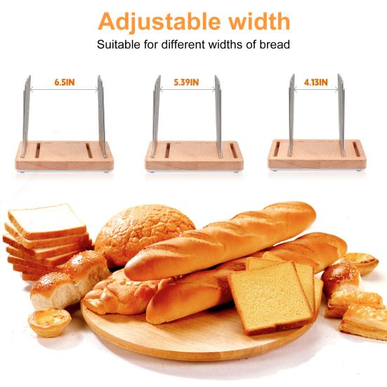 Деревянная хлеборезка с направляющей из нержавеющей стали, складная разделочная доска для хлеба, поддон для крошек, самодельный резак для хлеба, точный инструмент для нарезки бубликов