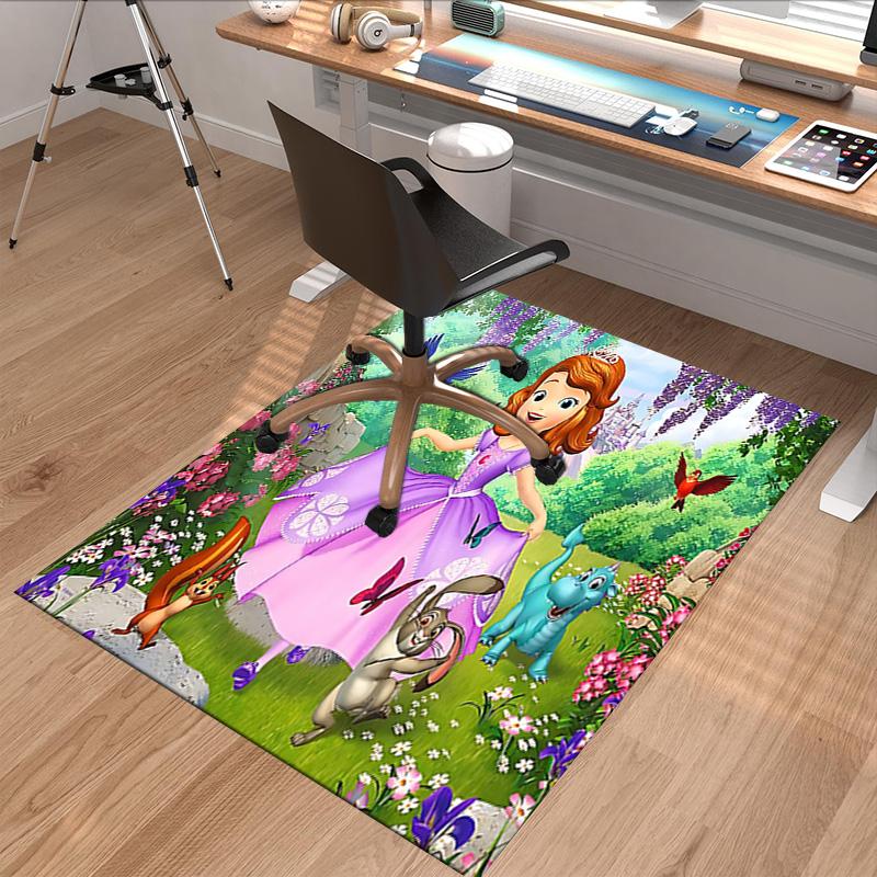 Princess Sofia'S Garden Adventure Carpet For Playroom Bedroom Living Room Sofa Home Decorkids Game Area Rug Nonslip Floor Mat