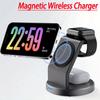 Магнитная беспроводная зарядная станция-подставка для Macsafe iPhone 17 16 15 14 13 12 Airpods Pro iWatch 10 9 8 7 Быстрая зарядка Док-станция