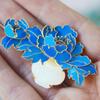Blucome Новая модная эмалированная брошь с цветком для женщин и мужчин, костюм, шарф, новогодний подарок