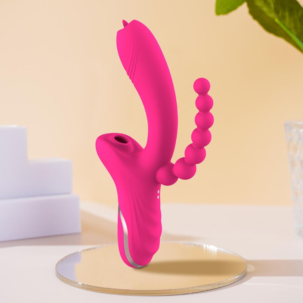 POMFW 3 в 1 Стимулятор клитора, присоска, фаллоимитатор вагины, вибратор для точки G, клитор, вибраторы, анальная пробка, фаллоимитатор, секс-игрушки для женщин