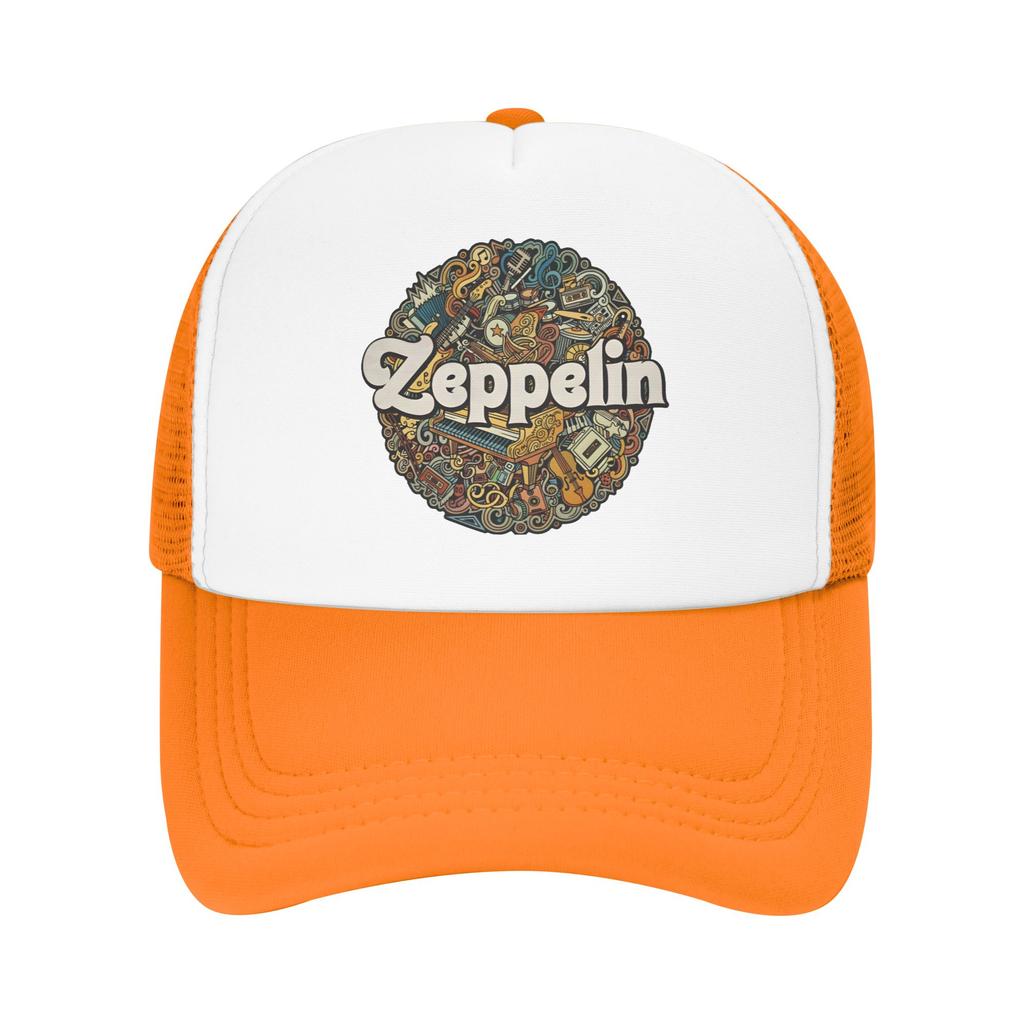 Retro Doodle Leds Zeppelins Casual Baseball Cap Summer  Sunscreen Outdoor Gym Sun Hats Couple Fashion Baseball Caps