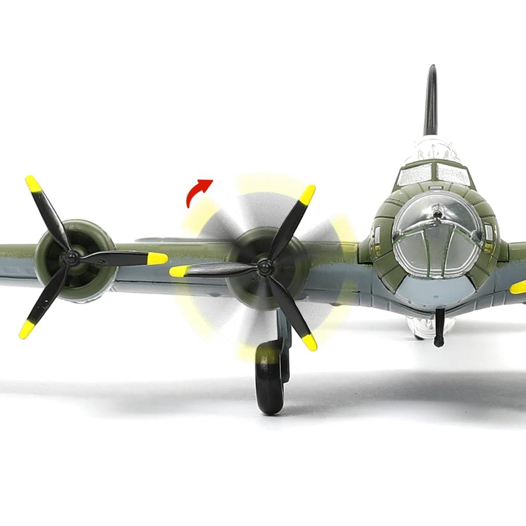 NUOTIE Flying Fortress Memphis Bell Bomber Металлическая модель Военная модель Fairchild Republic Литая модель самолета для коллекции 1144 B-17F