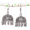 Серьги из серебра с натуральным индийским драгоценным камнем Jhumki Tribal Bali 1,85 дюйма y1Y62
