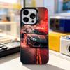 Автомобильный Спортивный L-Ламбо Крутой Чехол Для Телефона Для iPhone 11,12,13,14,15,16,17,Pro,Max,Plus,E,Air,Mini IMD Матовый Черный