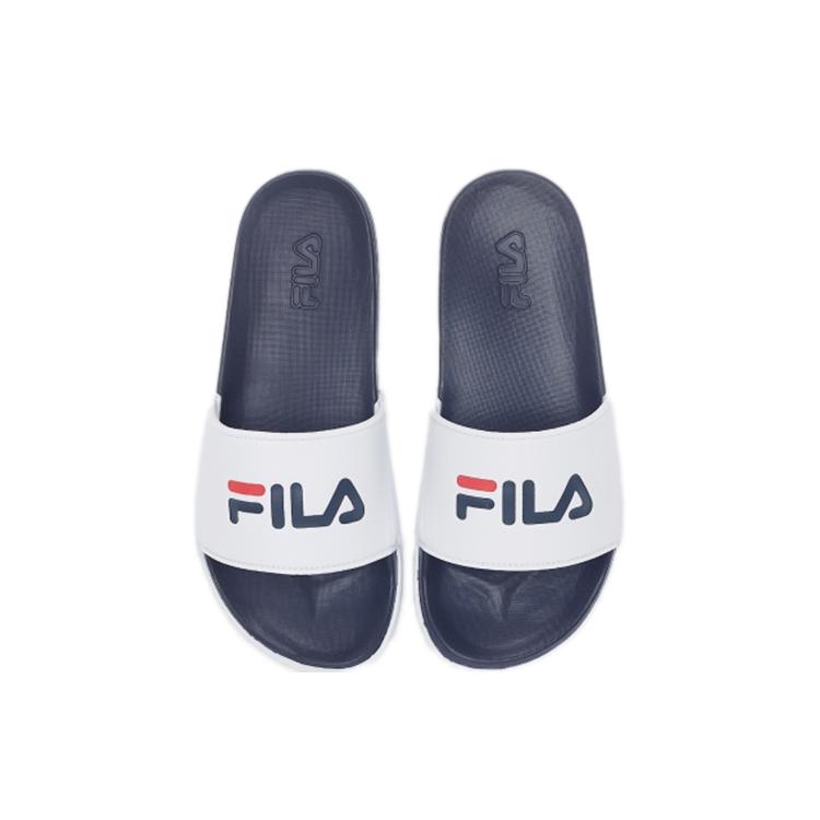 Fila Slicktender Бесшумные скользящие тапочки Унисекс Бело-синие 1SM00564_422