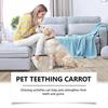 Cotton Rope Carrot Toy, 1pcs Durable Chewable Pet Teething Toy for Healthy Teeth & Gums