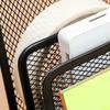 Metal Mesh Pen Holder 2/3 Grids Desk Organizer Holder Creative Metal Storage Box  Pencil