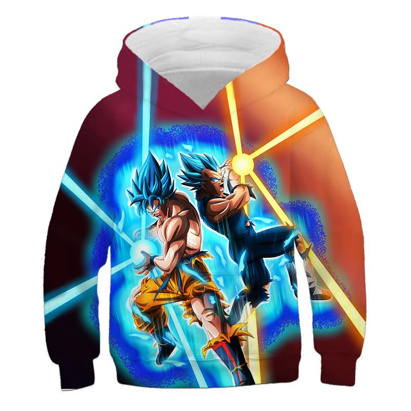 Najlepsza Anime Długie Dziewczyny 312y Rękaw Dzieci Chłopcy Dragon Ball Z Graficzna Jesień Dziecko Bluza z Kapturem Wiosna Dziecięce Miękkie Ubrania