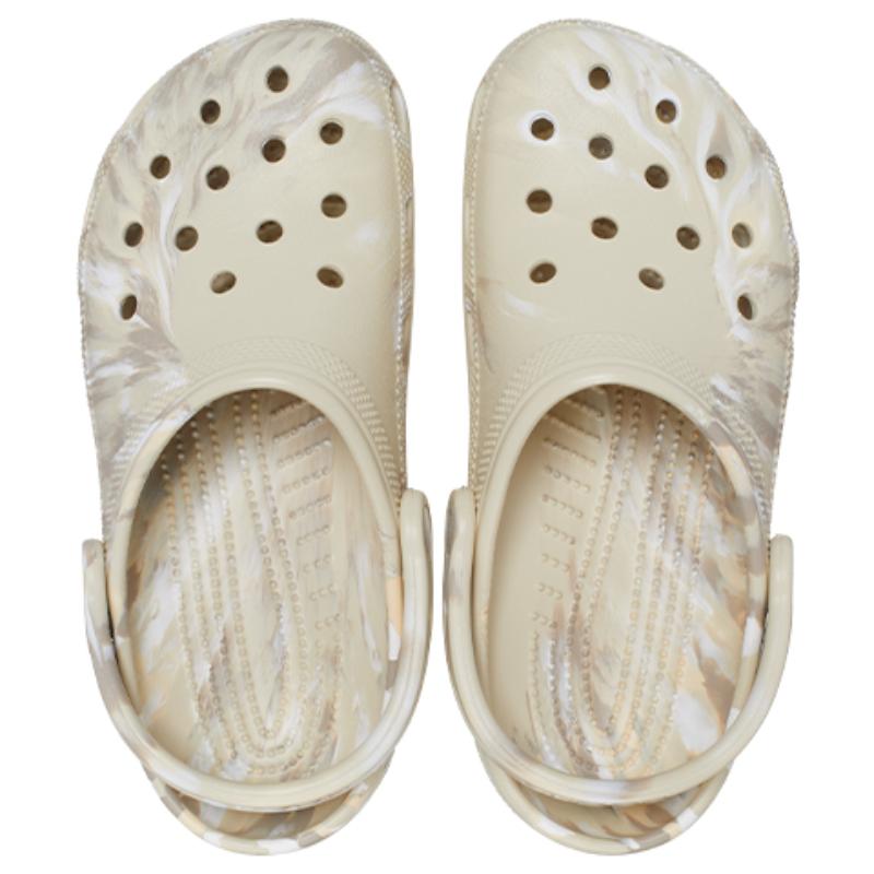 Crocs Классические мраморные клоги Унисекс 'Кость и мульти'