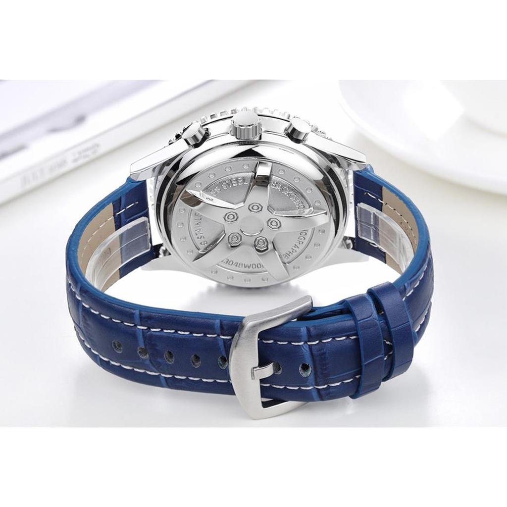 Paulareis Fully Automatic Mechanical Multifunctional Luminous Men's Watch Copper Belt Leather Automatic Watch