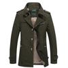 Men's Casual Jacket Windbreaker Long Coat
