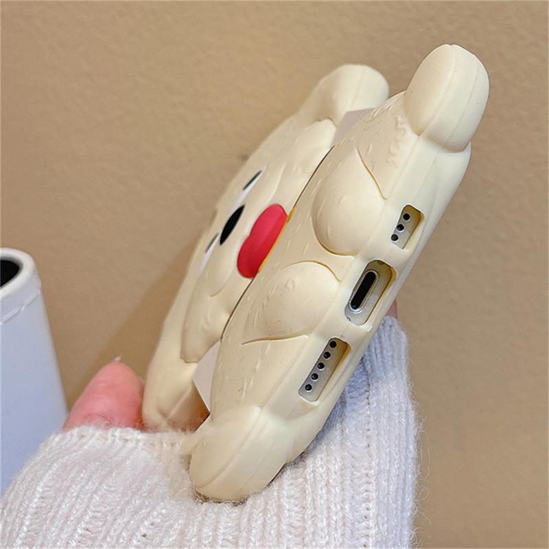 Корейский милый силиконовый чехол для телефона с 3d сердцем щенка для Iphone 14 13 12 11 Pro Max, противоударный мягкий чехол с прекрасным мультяшным рисунком