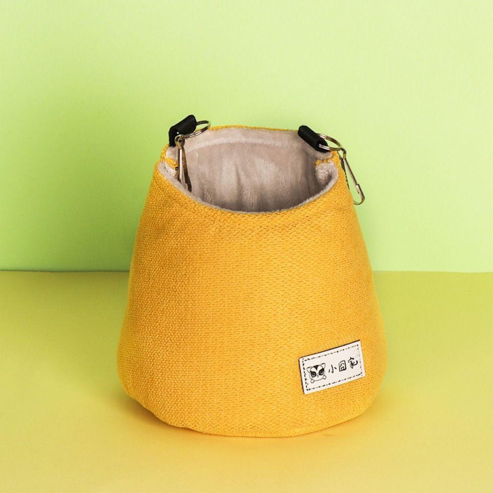 Opening Winter Sugar Glider Pouch Cloth/Plush Soft Squirrel Bed Cage with Hook Warm Small Animals Sleeping Bag Autumn