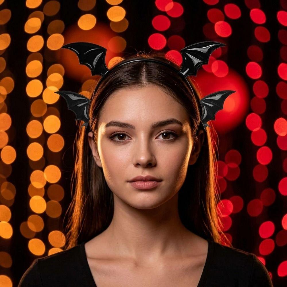 Fashion Halloween Bat Hair Clip Gothic Dragon Devil Hair Clips Pins Festival Props