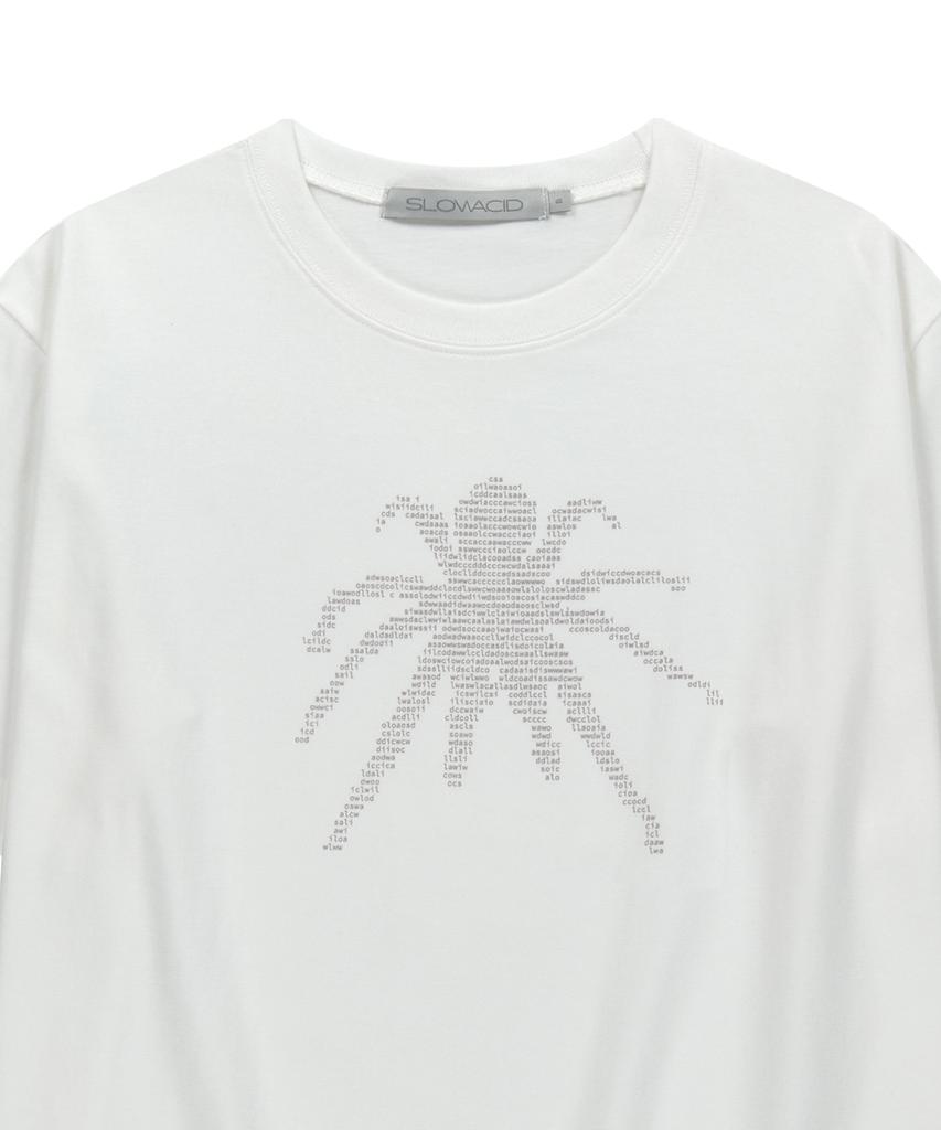 Футболка с коротким рукавом SLOWACID Ascii Spider [Белый]