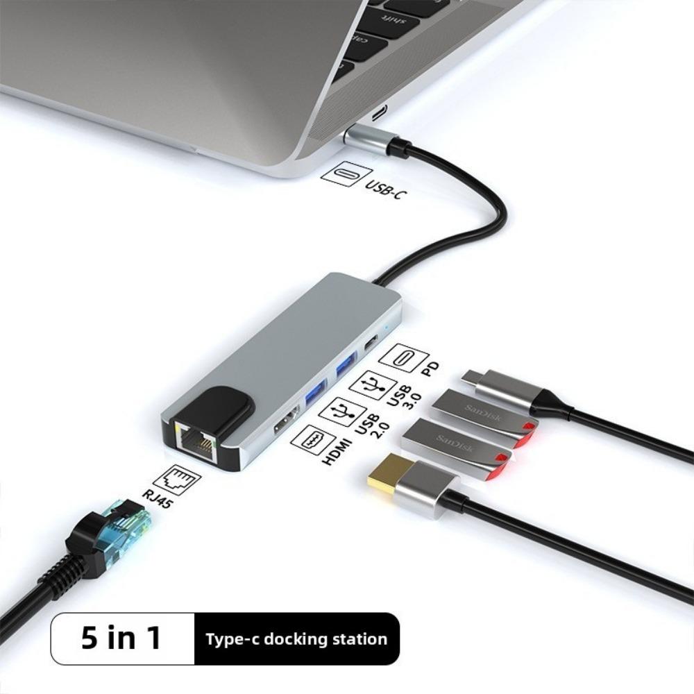 Док-станция типа C с корпусом M2 SSD, USB-концентратор 30, многопортовый адаптер 5 в 1 для ноутбука MacBook