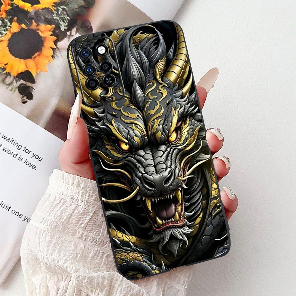 For Infinix Note 10 Pro Note10 Elegant Butterfly Cat Printed Phone Case For Infinix Note 10 10Pro NFC Black Silicone Soft Cases