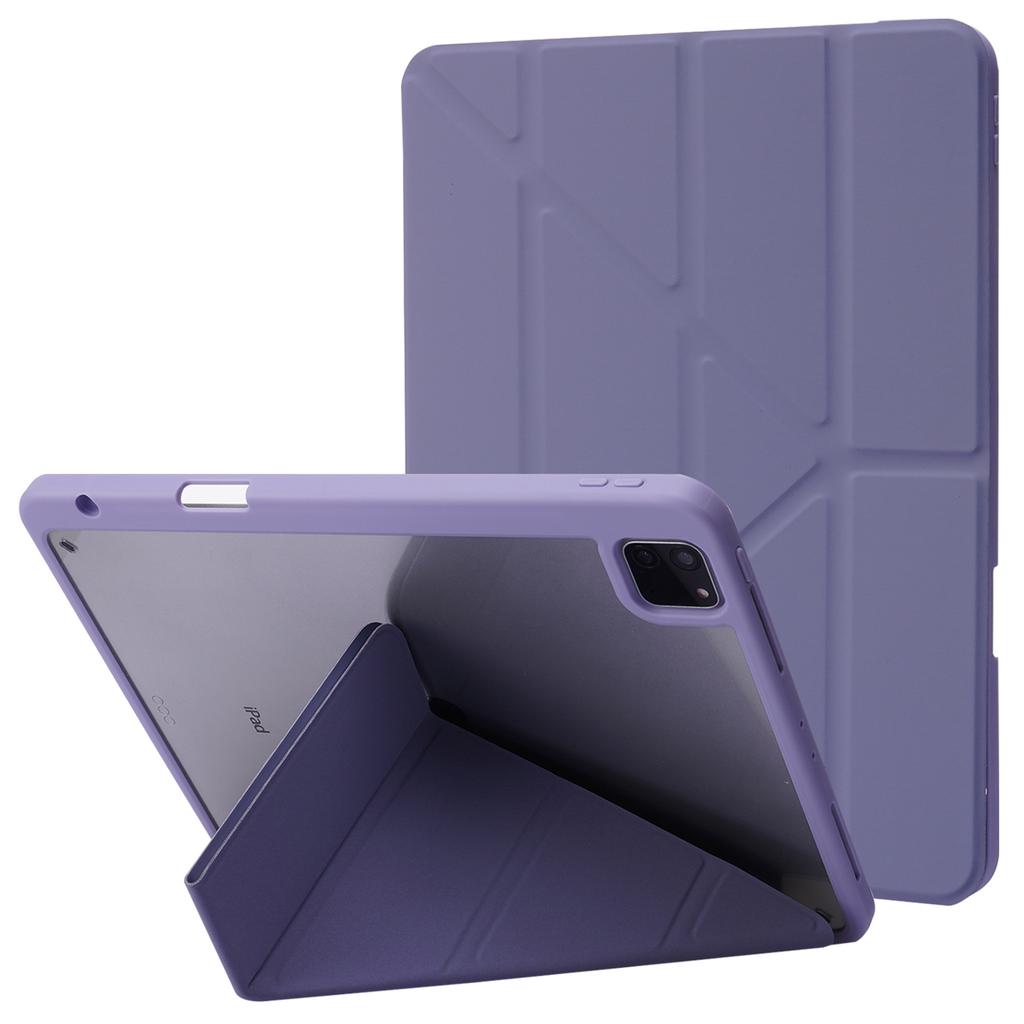 For iPad Pro 13 (2025)/13 (2024) Case Origami Stand Leather Tablet Cover with Auto Wake/Sleep -  Baby Blue