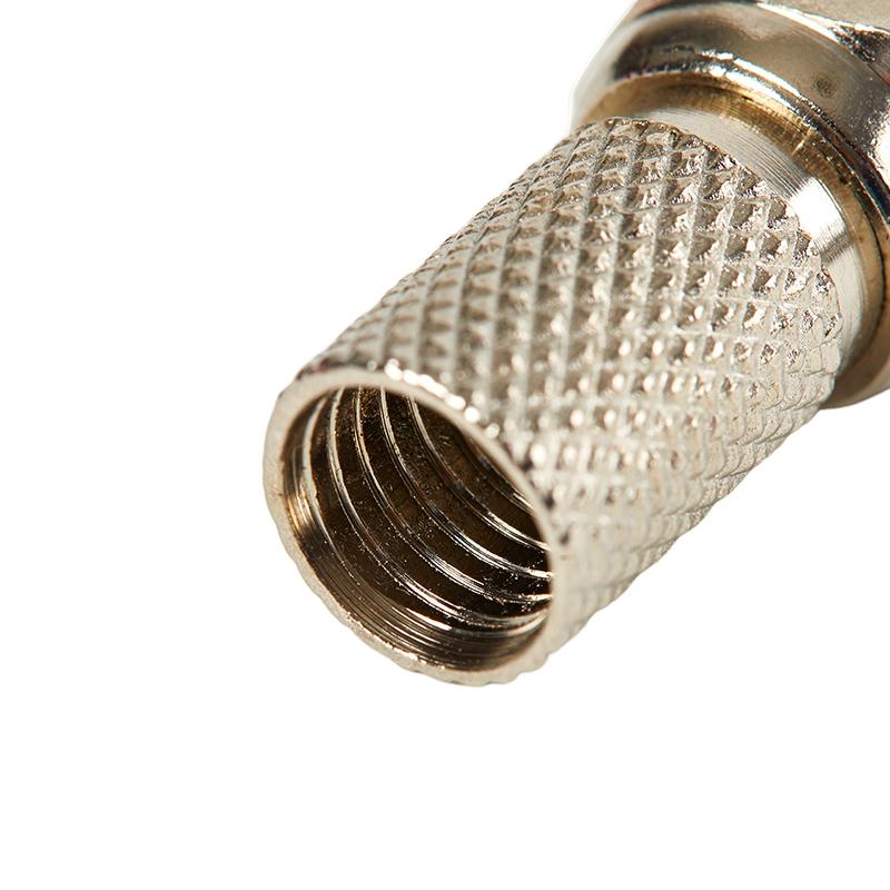 10 шт. Металлические скручивающиеся вилки коаксиального кабеля Rg6 F-типа для спутникового телевидения