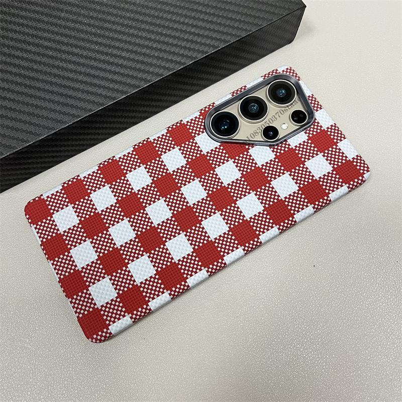 Роскошный чехол из углеродного волокна с беспроводной зарядкой Magsafe для Samsung Galaxy S25 S23 S24 S22Ultra Plus, твердый чехол из сплава с защитой объектива