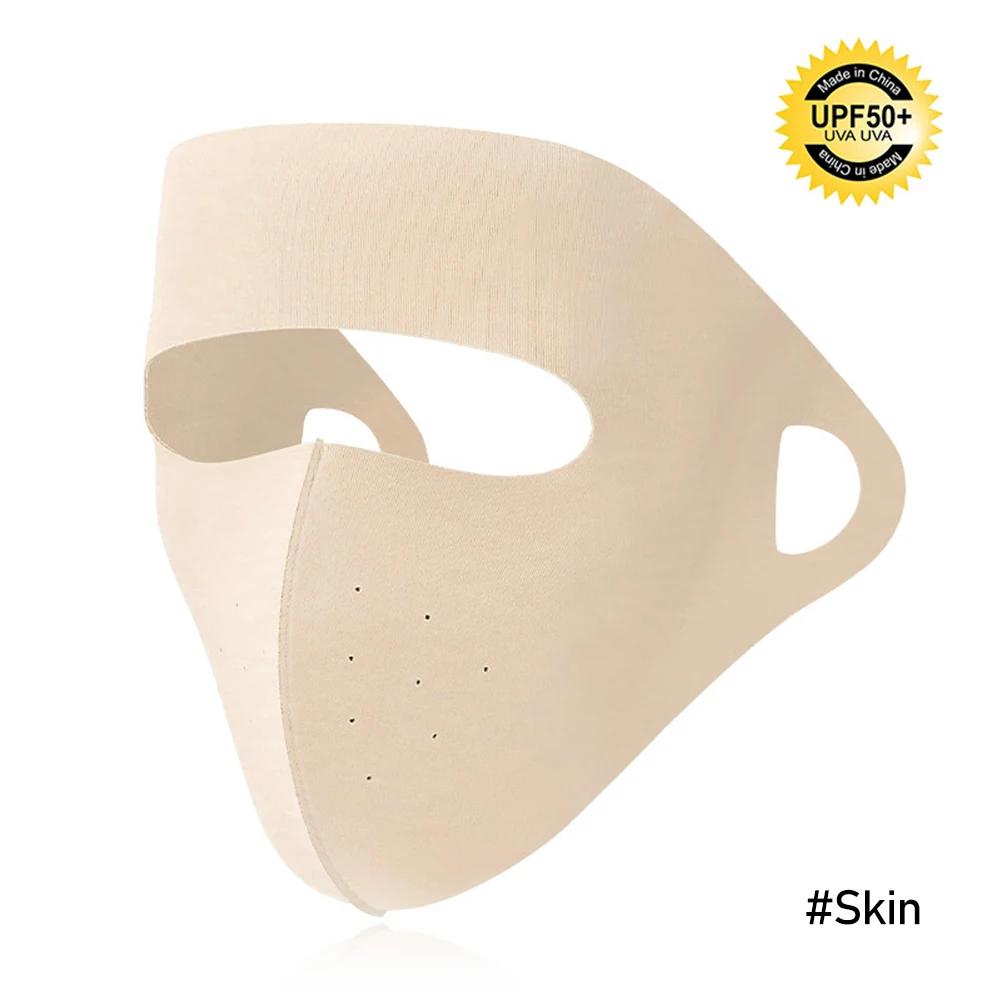 Summer Ice Full Face Silk Sunscreen Mask Forehead Thin Section Breathable Mask Anti Ultraviolet scarf Sun Protection bandana