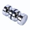 Aluminum Alloy 1.1  Dia Single Glass Door Knob Bathroom Shower Cabinet Handle with Screw