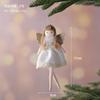 2Pcs Cute Plush Angel Doll Pendants Christmas Tree Hanging Ornaments For Boys Girls Holiday Party Decorations