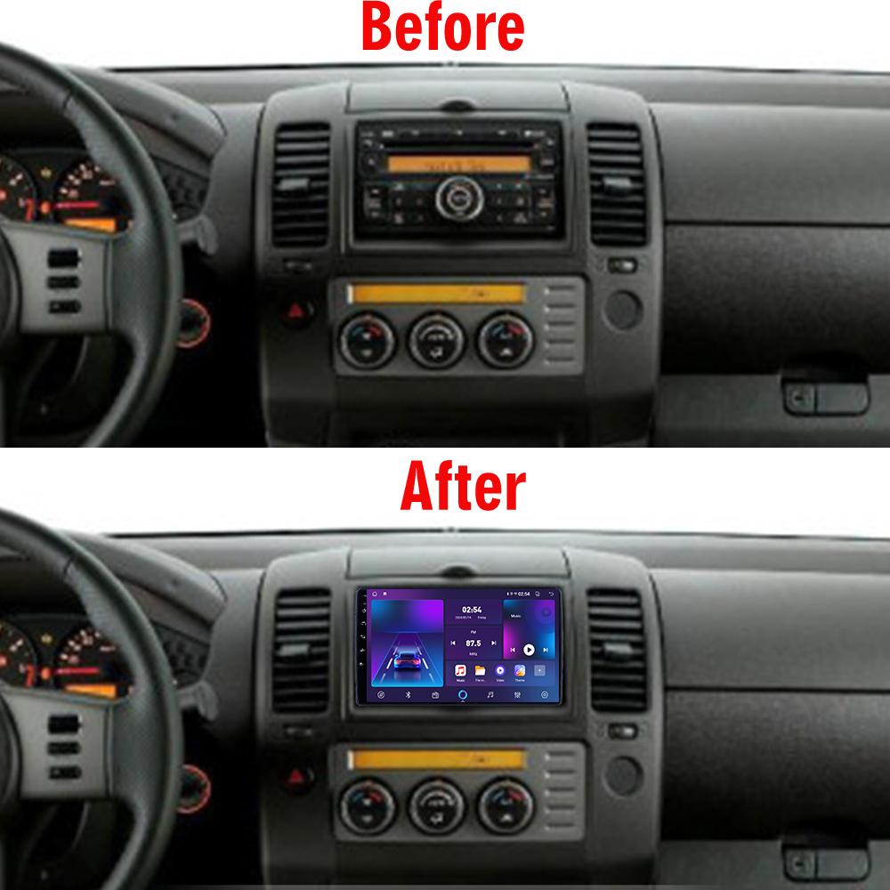 Автомобильная магнитола Android Car-Play для Nissan Navara D40 2005-2010 Мультимедийный плеер Головное устройство Стерео Навигация GPS BT WIFI, 2+64 ГБ