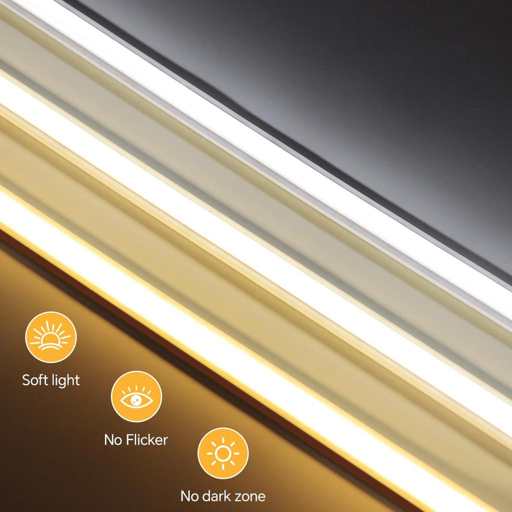 Высококачественная COB светодиодная неоновая лента 24V, равномерное свечение, без темных зон, самоклеящаяся неоновая лента, водонепроницаемая светодиодная веревка, декор для комнаты