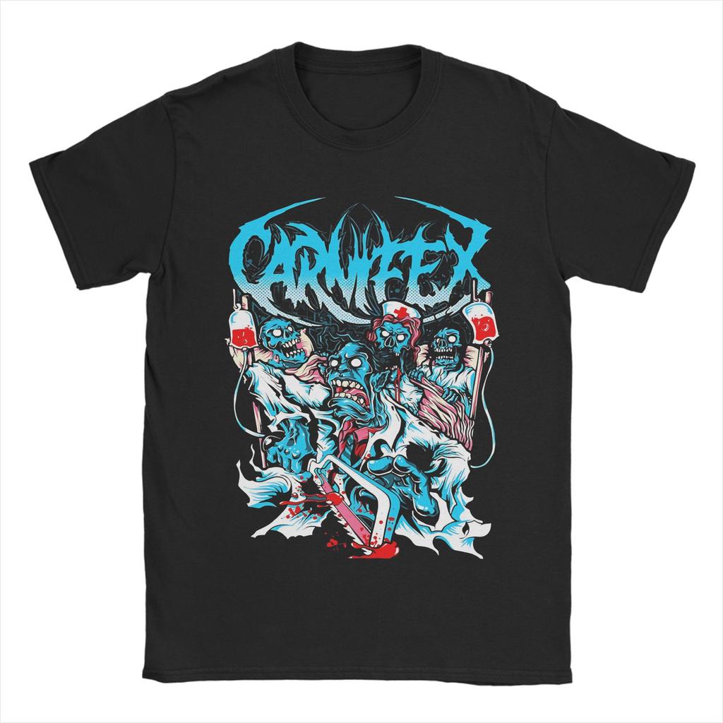 Retro Lie to My Face Carnifex Band TShirt Unisex Novelty Cotton Tee Shirt Round Collar Short Sleeve T Shirt Gift Idea Clothes