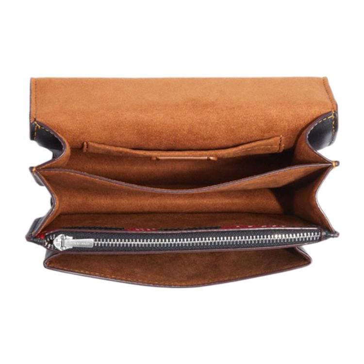 New COACH Klare Leather Trunk Bag Shoulder Bag Crossbody Bag Mini Women's Black CH353-SVA47