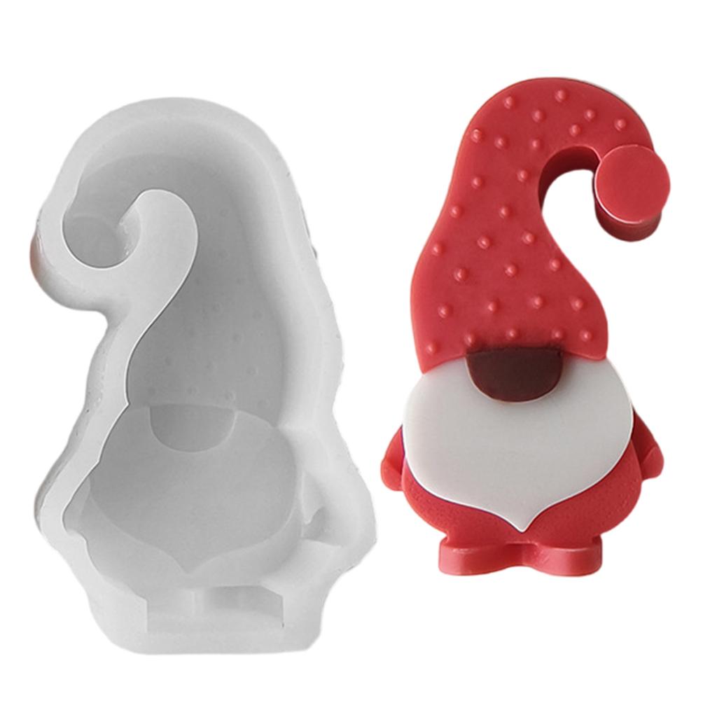 Candle Moulds Christmas Soap Molds Dwarf Shape Clay Mould Silicone Crafting Moulds Suitable for Hand-Making Project