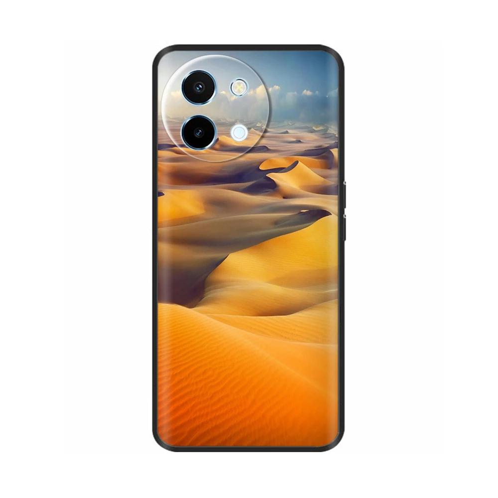 Чехол для телефона Vivo Y38 5G Милый Модный Чехол с Сердечками и Цветами Для Vivo Y18 Мягкий Силиконовый Бампер Чехол Для Vivo Y18E Чехлы Оболочки