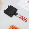 Double-Sided Outdoor Folding Sandwich Grill Pan Non-Stick Bread Heating Pan  Camping