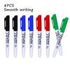 8 шт. Быстросохнущие цветные маркеры, Перманентные маркеры, Черный & Синий & Красный & Зеленый, Не выцветающие & Быстросохнущие