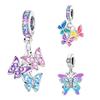 Copper Colorful Butterfly Series Fit Diy Charms Beads Necklace Making Gift Of High Quality Fine Jewelry For Womens
