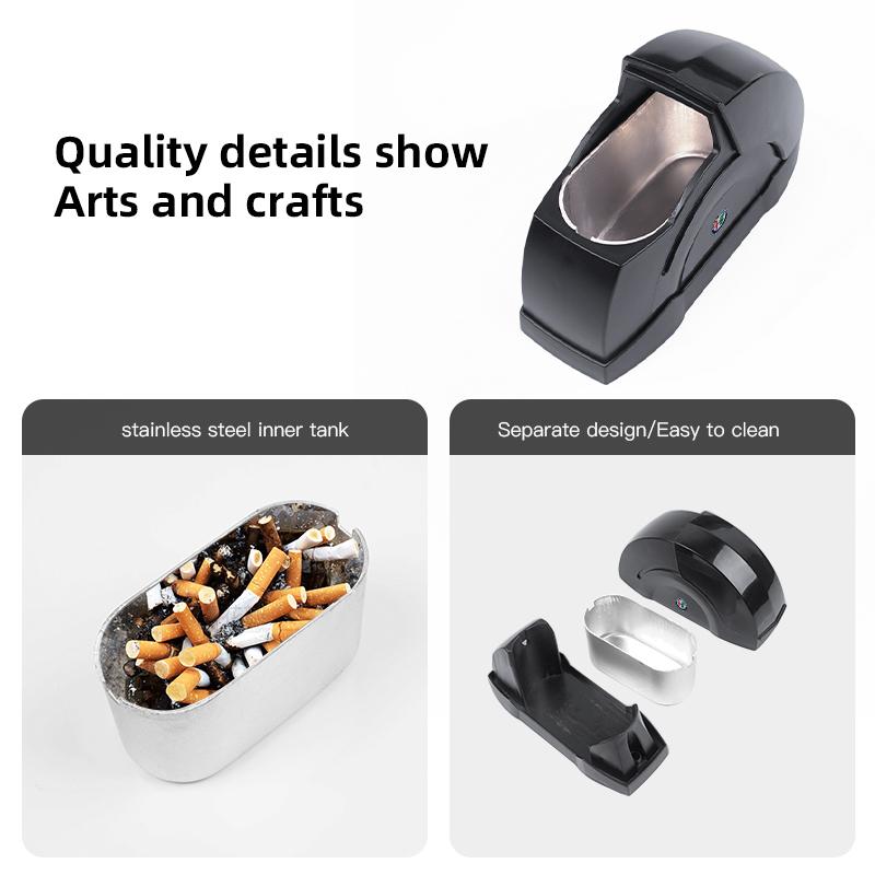 For Alfa Romeo Car Door Ashtray LED Light Ashtray Case For Alfa Romeo 4C 159 Spider Giulia Giulietta 156 Mito Car Flame Retardan